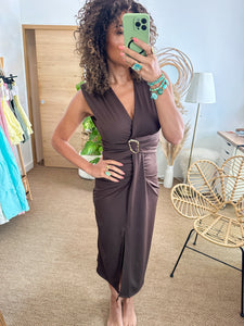 Robe chic brun foncé