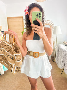 Robe Short Bohème courte Blanche