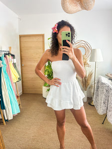 Robe Short Bohème courte Blanche
