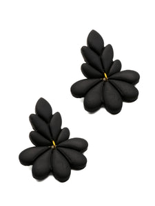 Boucles d'Oreilles Nature Noires