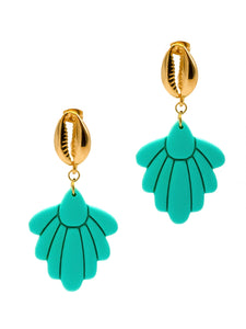 Boucles d'Oreilles Calypso Turquoise