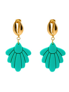Boucles d'Oreilles Calypso Turquoise