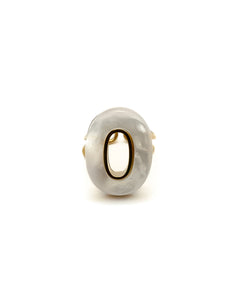 Bague Pierre Ovale