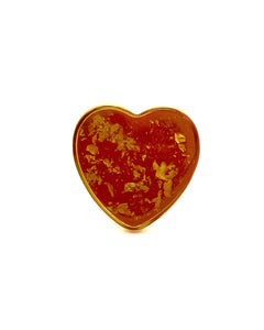 Bague Coeur Terre rouge