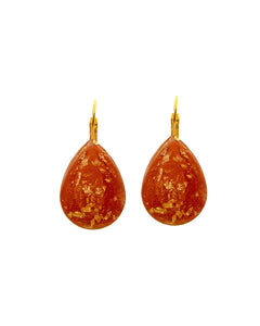 Boucles d'Oreilles Goutte Terre Rouge