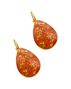 Boucles d'Oreilles Goutte Terre Rouge