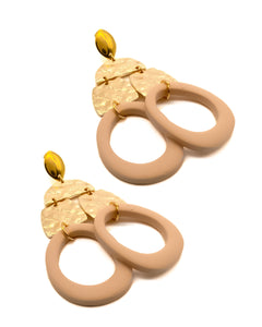 Boucles d'Oreilles Opulence Crème