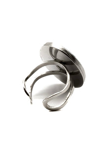 Bague Morgane Vert foncé Argentée