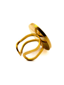 Bague Morgane Bleue Dorée