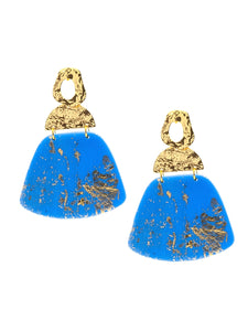 Boucles d'Oreilles Pénélope Bleues