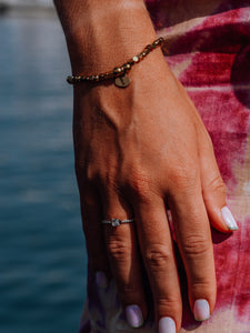 Bague Diamant Dorée