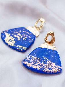 Boucles d'Oreilles Pénélope Bleues