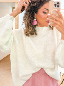 Pull Doudou oversize Mohair et Laine
