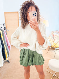 Pull Doudou oversize Mohair et Laine