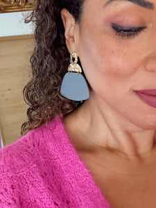 Boucles d'Oreilles Pénélope Grise