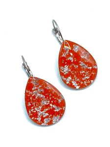 Boucles d'Oreilles Goutte Terre Rouge