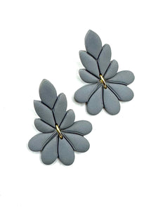 Boucles d'Oreilles Nature Grise