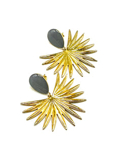 Boucles d'Oreilles Solaria Grise