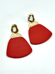 Boucles d'Oreilles Pénélope Grenat