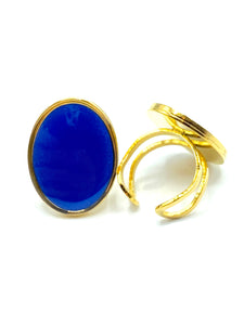 Bague Morgane de Noël Bleue