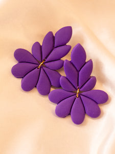 Boucles d'Oreilles Nature Violettes
