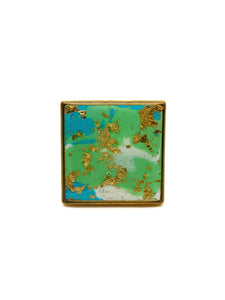 Bague Morgane Carré Turquoise
