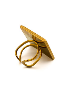 Bague Morgane Carré Jaune