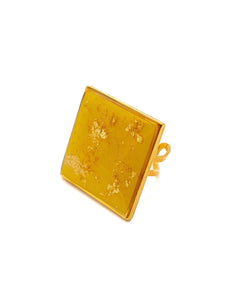 Bague Morgane Carré Jaune