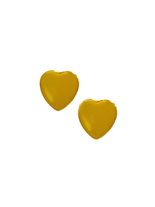 Boucles d'Oreilles Mini CoeurJaune