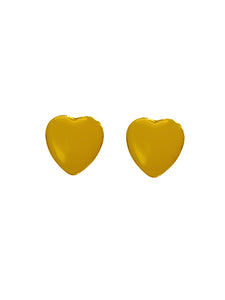 Boucles d'Oreilles Mini CoeurJaune
