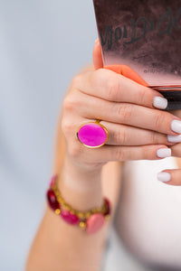 Bague Morgane Fushia