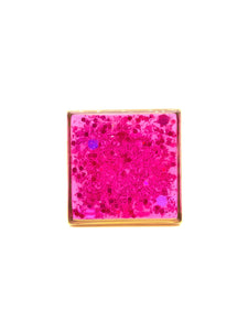 Bague Morgane Carré Fushia