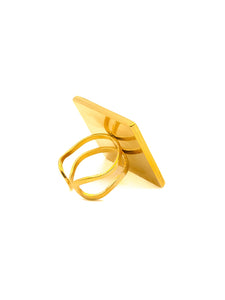 Bague Morgane Carré Fushia