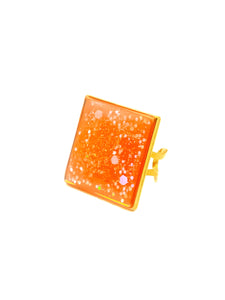 Bague Morgane Carré Orange