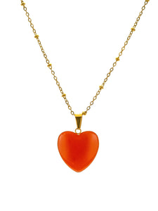 Collier Valentin Orange