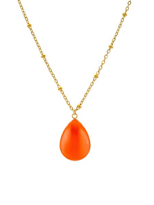 Collier Goutte Orange