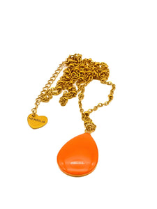 Collier Goutte Orange