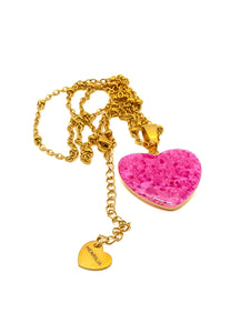 Collier Valentin Fushia