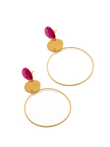 Boucles d'Oreilles Zaphira Fushia
