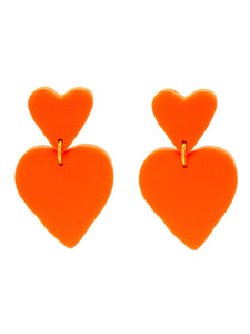 Boucles d'Oreilles Love Orange