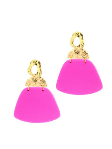 Boucles d'Oreilles Pénélope Fushia