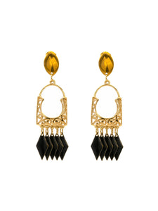 Boucles d'Oreilles Alhambra Noire