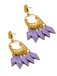 Boucles d'Oreilles Alhambra Violet