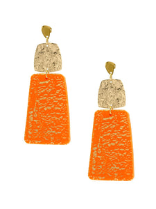 Boucles d'Oreilles Isaé Orange Séville
