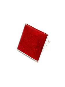 Bague Morgane de Noël Carré Rouge