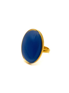 Bague Morgane de Noël Bleue