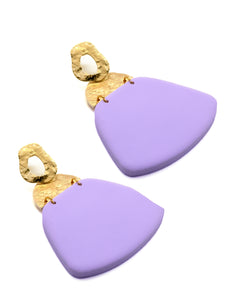 Boucles d'Oreilles Pénélope Mauve