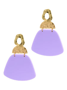 Boucles d'Oreilles Pénélope Mauve