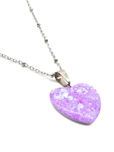 Collier Valentin Mauve