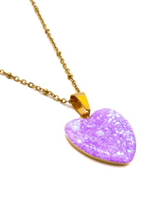 Collier Valentin Mauve